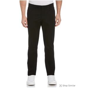 Perry Ellis Portfolio Slim Fit Black Casual Work Dress Pants Men 38 x 32 New